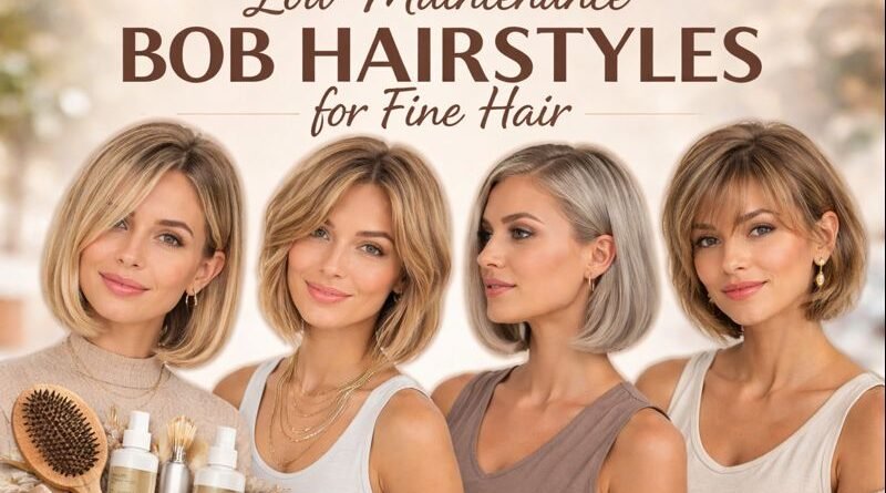 extremely thin hair low maintenance bob hairstyles for fine hair