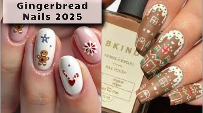 Gingerbread Nails 2025