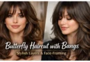 Butterfly Haircut with Bangs